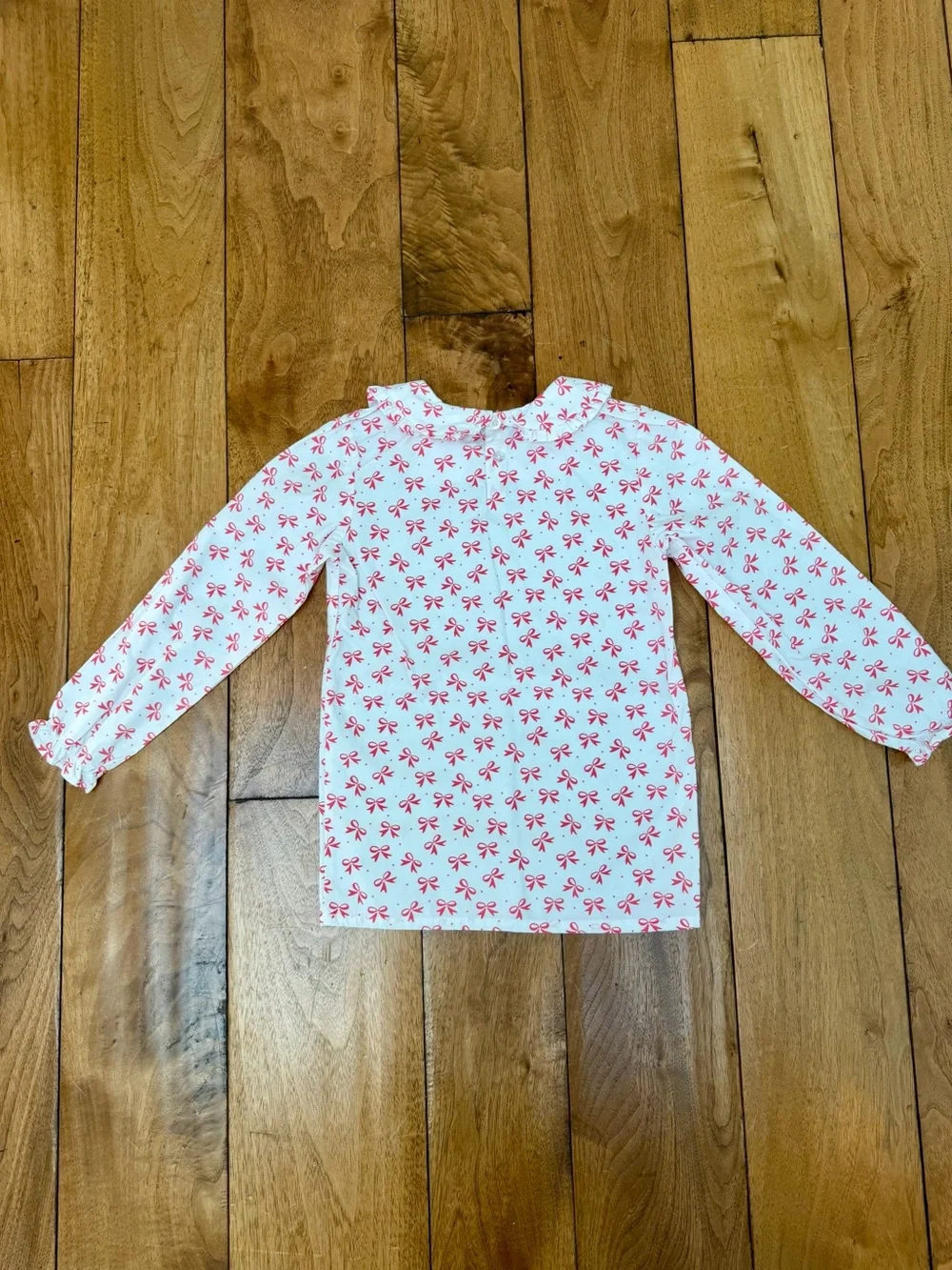 Stitchy Fish Girls 8 Coral Corduroy Jumper & Bow Blouse 2 Piece Set NWOT